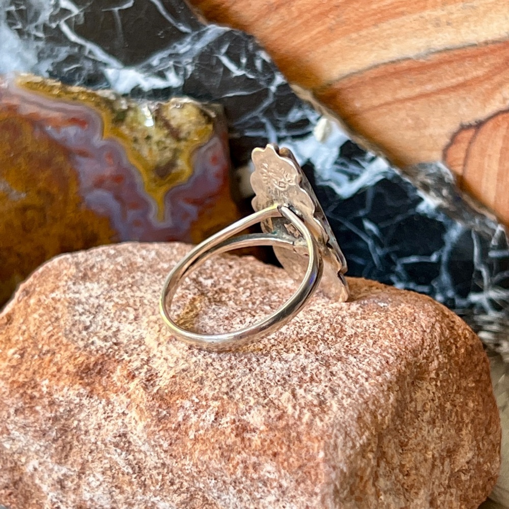 Triangle Design Abalone Shell Ring - image 5